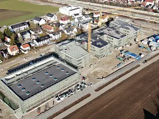 Ein Blick auf den Baufortschritt